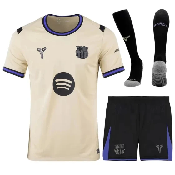Barcelona Away Football jersey Full 2025-26 kit Fan Version