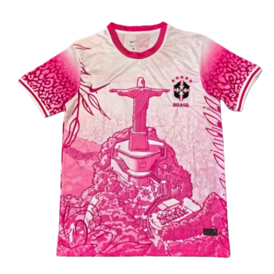 2025-26 Neymar Brazil Pink Special Edition Football Shirt Fan Edition