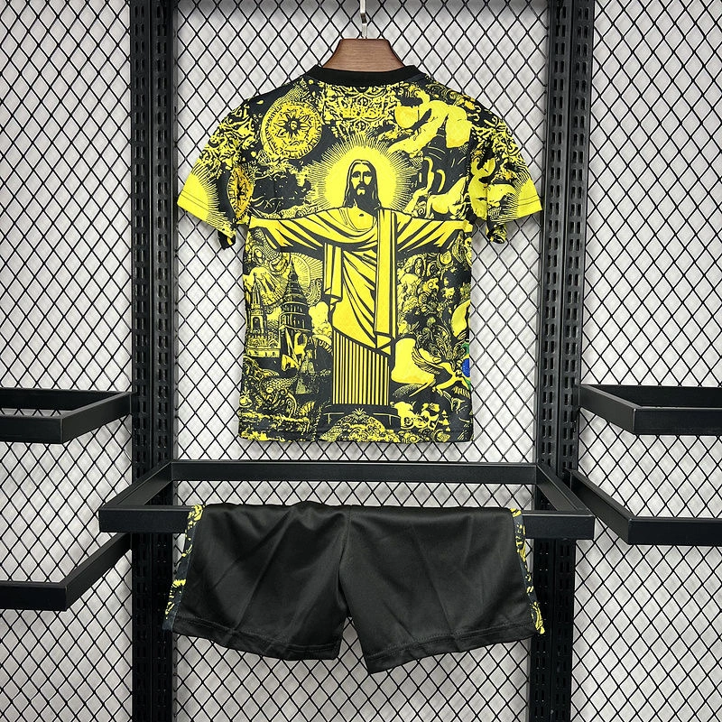 2024 Brazil Christ the Redeemer Special Kids Kit Shirt Football