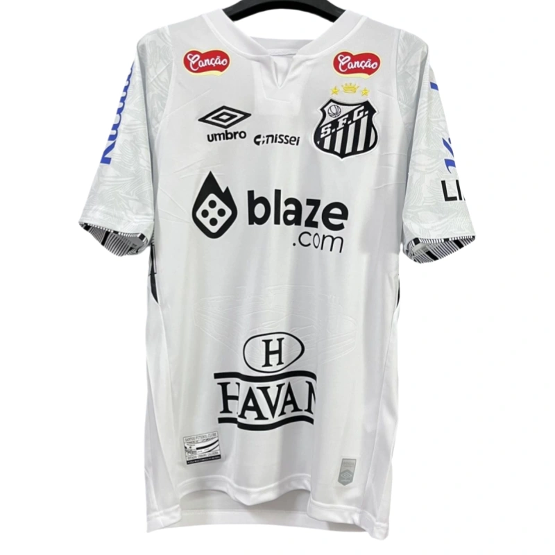 Brazilian Neymar Santos Football Club home jersey 24-25