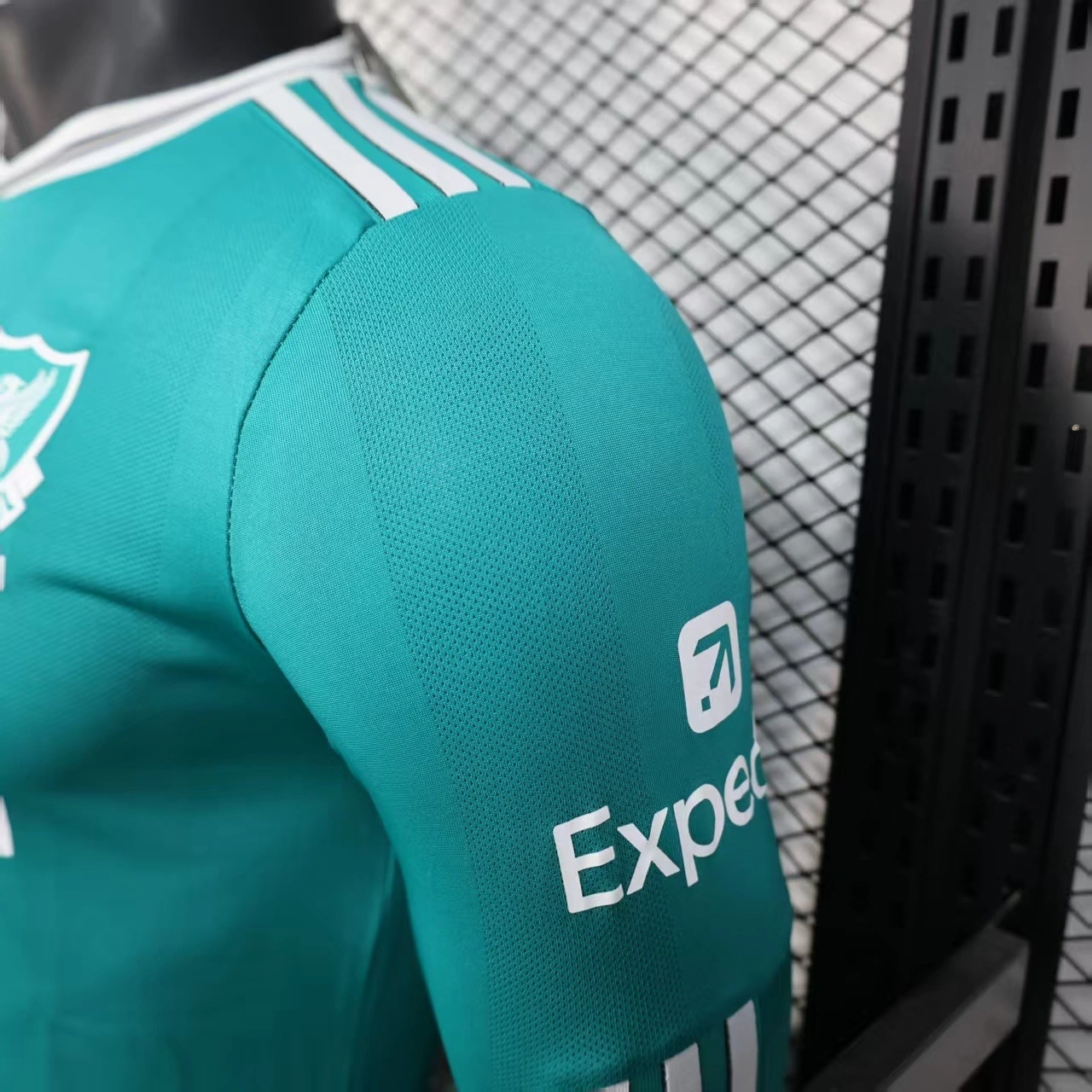 Liverpool Long Sleeve Third away green football jersey 2025-26 Player version