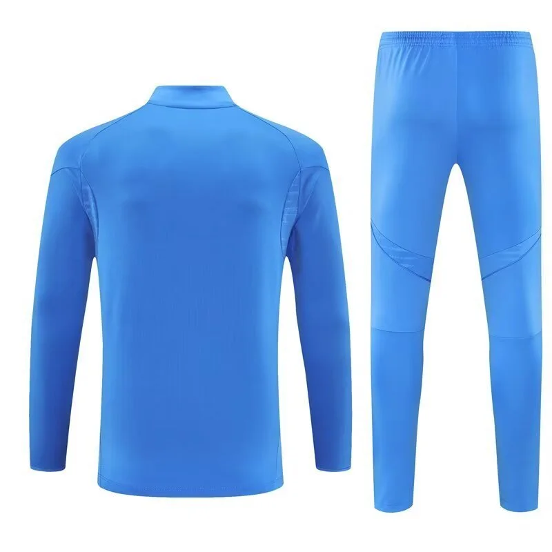 25-26 Real Madrid Training Kits Long Blue Football Track suits