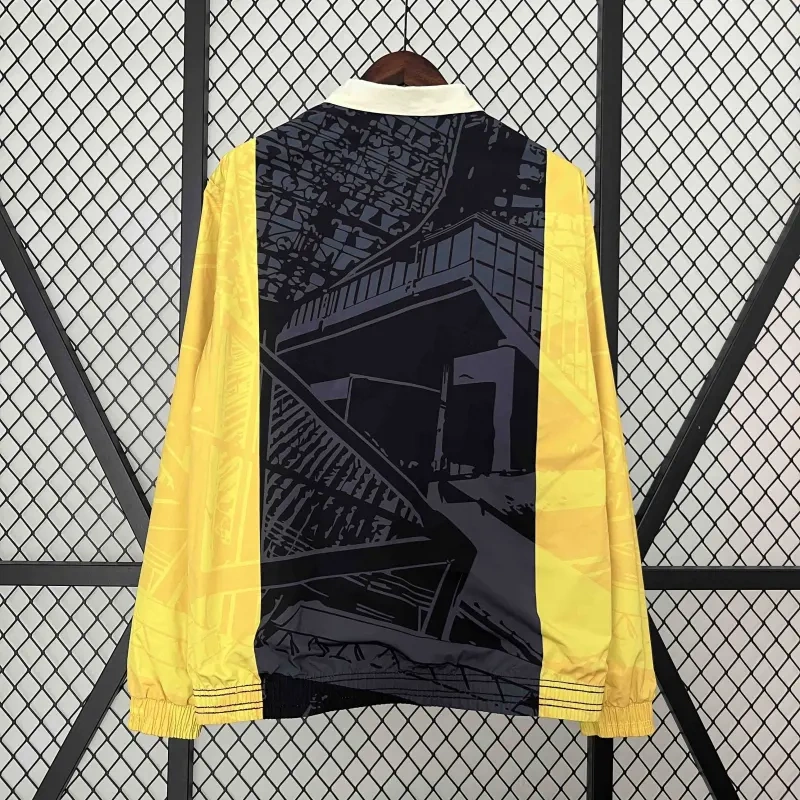 2024 Dortmund Trench Coat Reversible Windbreaker Double-Sides Jacket Sport