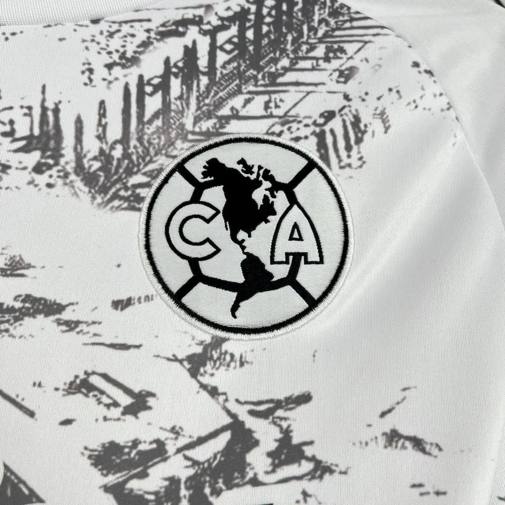 American Away short sleeved football jersey fan version 25-26